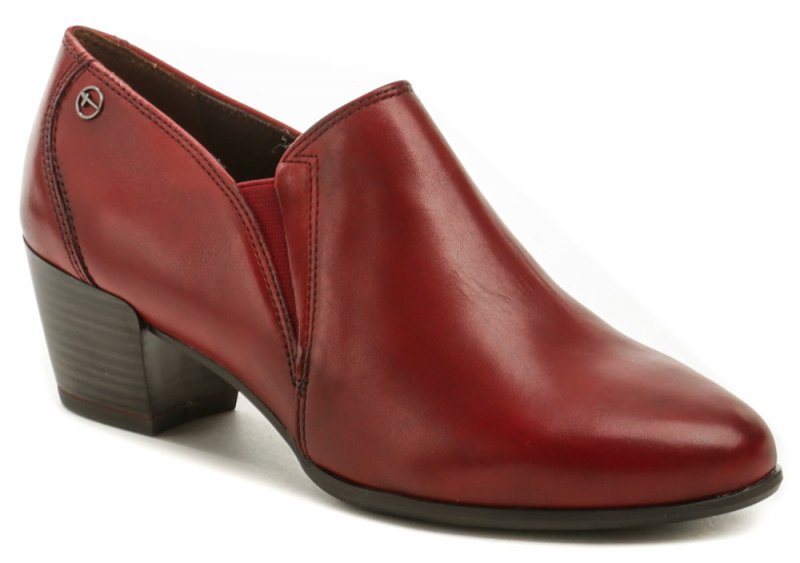 Tamaris 1-24400-23 červená dámská obuv na podpatku | ARNO.cz - obuv s tradicí