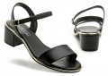 Beira rio 15745 černé dámské sandály na podpatku | ARNO.cz - obuv s tradicí