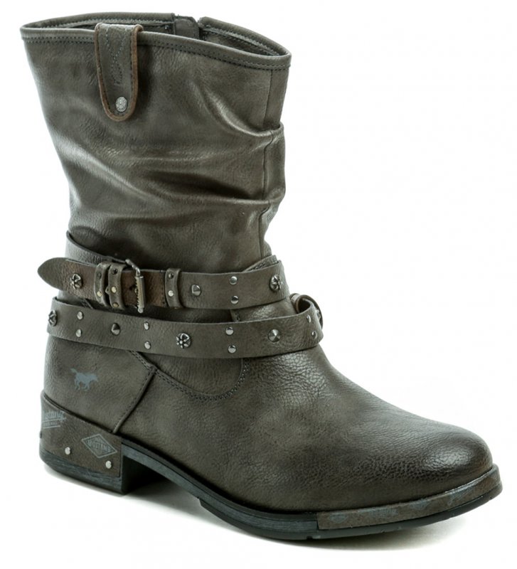 Mustang 1332-503-20 šedé nadměrné dámské zimní boty | ARNO.cz - obuv s tradicí