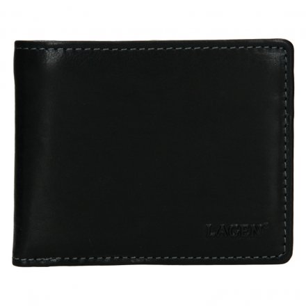 Pánská peněženka vyrobená z pravé přírodní kůže. Rozměry peněženky: 10,5 cm x 9 cm. Kolekce Lagen Exclusive Class