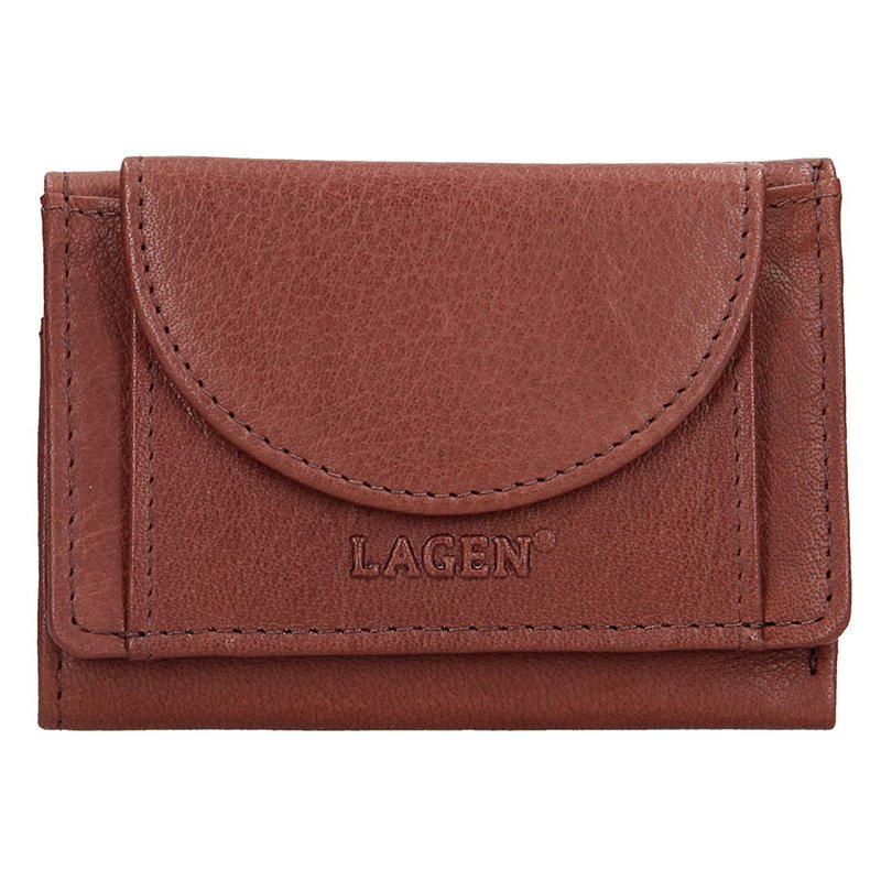 Lagen W-2030 Unisex mini peněženka kožená - hnědá | ARNO.cz - obuv s tradicí