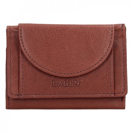 Unisex peněženka vyrobená z pravé přírodní kůže. Rozměry peněženky: 10 cm x 7 cm. Kolekce Lagen Exclusive Class.