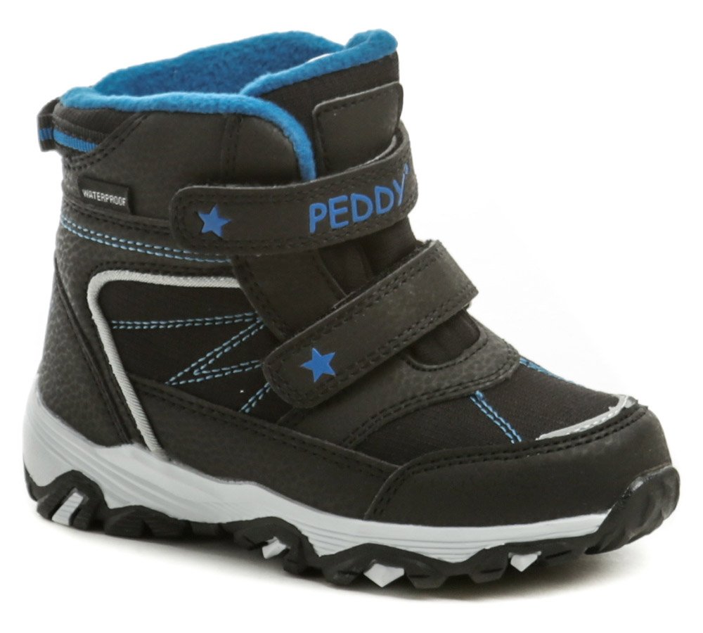 Peddy P3-631-37-10 černo modré dětské zimní boty