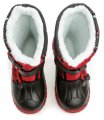 American Club 05-19 černo červené dětské sněhule | ARNO.cz - obuv s tradicí