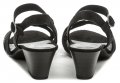 Jana 8-28361-24 černé dámské sandály na podpatku šíře H | ARNO.cz - obuv s tradicí