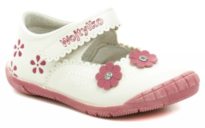 Wojtylko 1BA1088 bílé dívčí střevíčky | ARNO.cz - obuv s tradicí