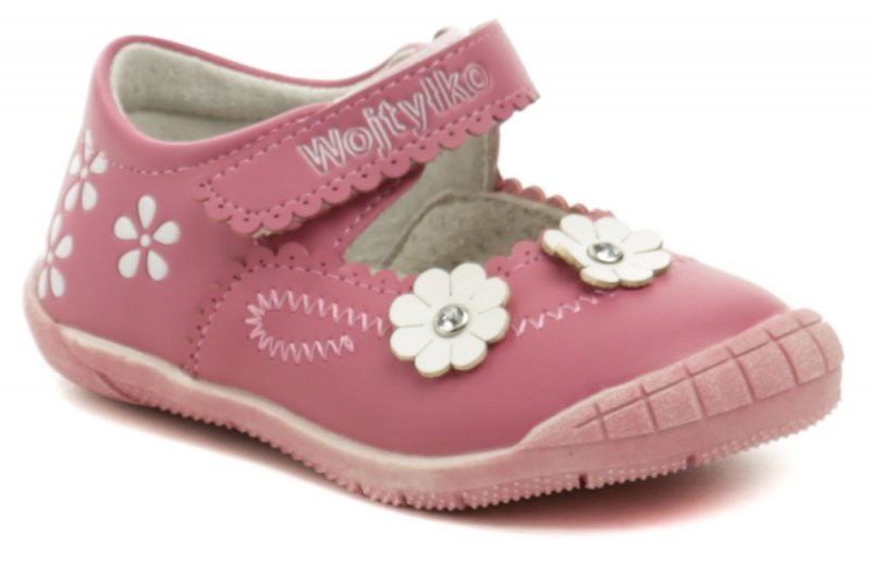 Wojtylko 1BA1088 růžové dívčí střevíčky | ARNO.cz - obuv s tradicí