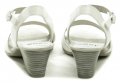 Jana 8-28365-24 bílé dámské sandály na podpatku šíře H | ARNO.cz - obuv s tradicí