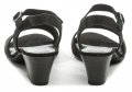 Jana 8-28365-24 černé dámské sandály na podpatku šíře H | ARNO.cz - obuv s tradicí