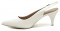 Piccadilly 745045 bílé dámské lodičky s volnou patou | ARNO.cz - obuv s tradicí