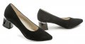 De plus 9882-AG černé semišové dámské nadměrné lodičky | ARNO.cz - obuv s tradicí