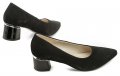 De plus 9882-AG černé semišové dámské nadměrné lodičky | ARNO.cz - obuv s tradicí