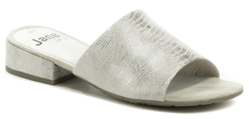Jana 8-27260-24 světle šedé pantofle šíře H | ARNO.cz - obuv s tradicí