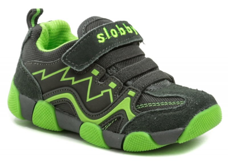 Slobby 47-0164-S1 šedo zelené dětské tenisky | ARNO.cz - obuv s tradicí