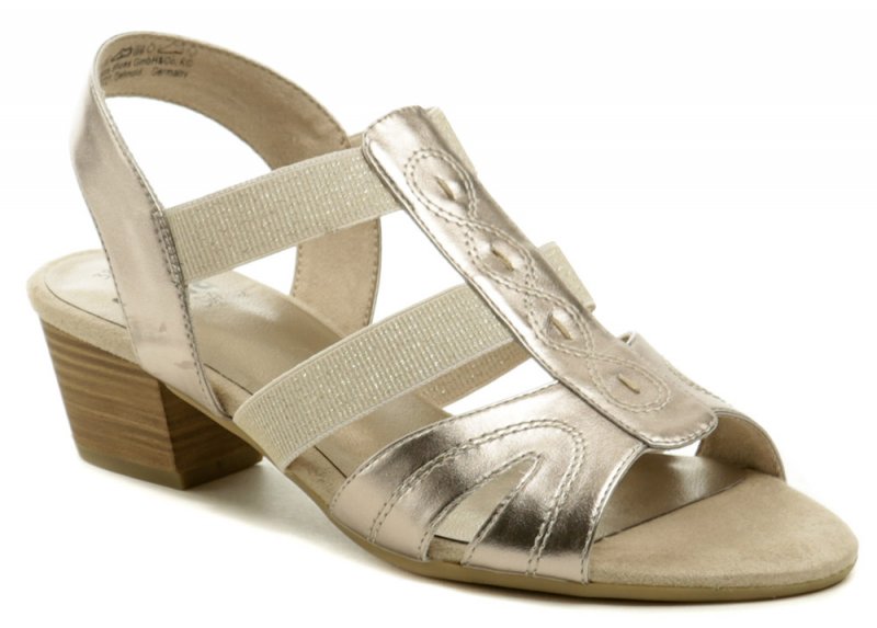Jana 8-28267-24 zlato růžové dámské sandály šíře H | ARNO.cz - obuv s tradicí
