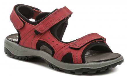 Dámská letní kožená vycházková sandálová obuv se zapínáním na suchý zip.