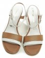 Tamaris 1-28033-24 bílo hnědé dámské sandály | ARNO.cz - obuv s tradicí