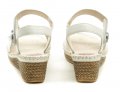 Jana 8-28501-24 bílé dámské sandály šíře H | ARNO.cz - obuv s tradicí