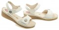 Jana 8-28501-24 bílé dámské sandály šíře H | ARNO.cz - obuv s tradicí