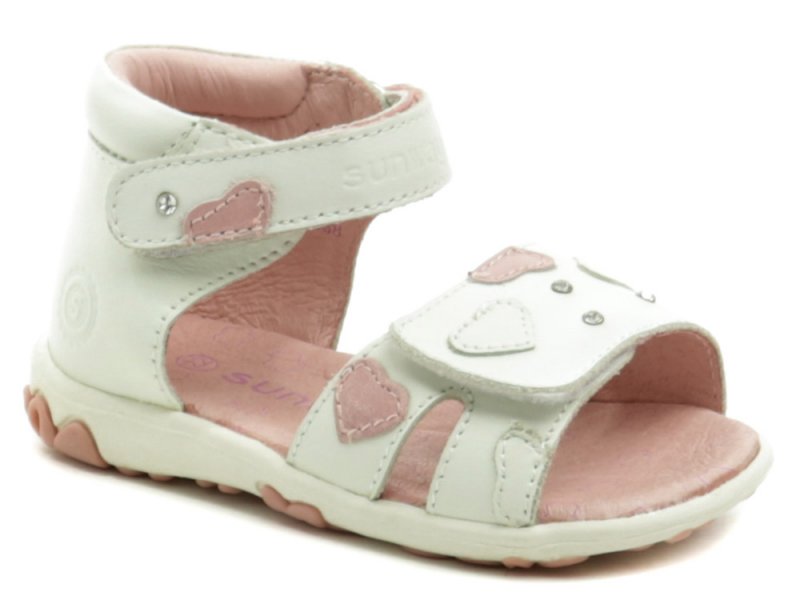 Sunway 1S6938 bílé dívčí sandálky | ARNO.cz - obuv s tradicí