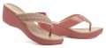 Azaleia 405-509 růžové dámské žabky na klínku | ARNO.cz - obuv s tradicí