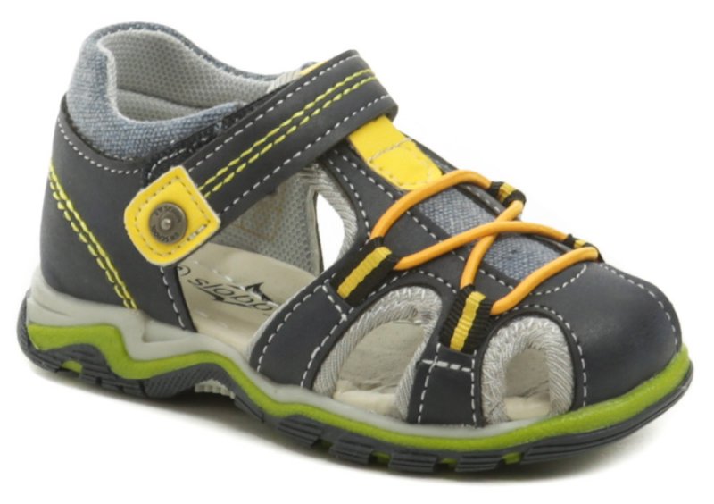 Slobby 151-0020-s1 modro žluté sandály | ARNO.cz - obuv s tradicí