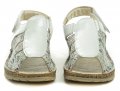 Axel AX2418 stříbrné dámské zdravotní sandály šíře H | ARNO.cz - obuv s tradicí