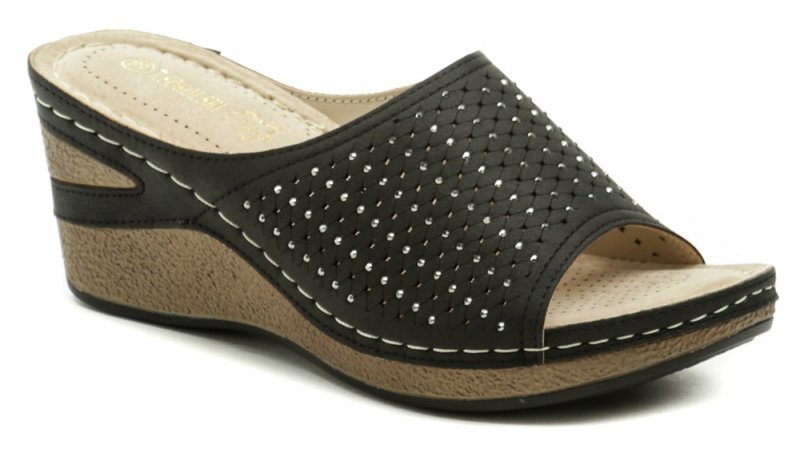 T.Sokolski černé dámské nazouváky na klínku BZ89026-4 | ARNO.cz - obuv s tradicí