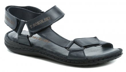 Pánská letní kožená vycházková obuv typu sandály, vyrobena z pravé přírodní kůže.
