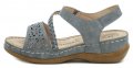 eVento 1907 blue dámské sandály na mírném klínku | ARNO.cz - obuv s tradicí