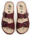 Medi Line S182-002 bordó dámské zdravotní pantofle | ARNO.cz - obuv s tradicí