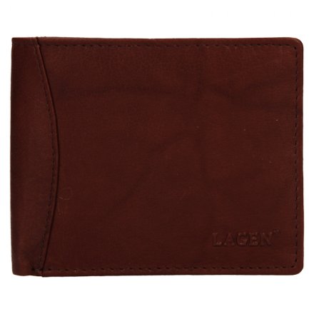 Pánská peněženka vyrobená z pravé přírodní kůže. Rozměry peněženky: 10,5 cm x 9 cm. Kolekce Lagen Exclusive Class

