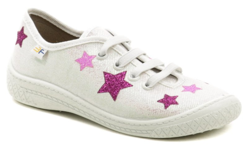 3F dětské bílo růžové tenisky s hvězdami 4BL14-4 | ARNO.cz - obuv s tradicí