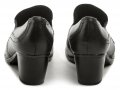 Jana 8-24408-25 černé boty na podpatku šíře H | ARNO.cz - obuv s tradicí