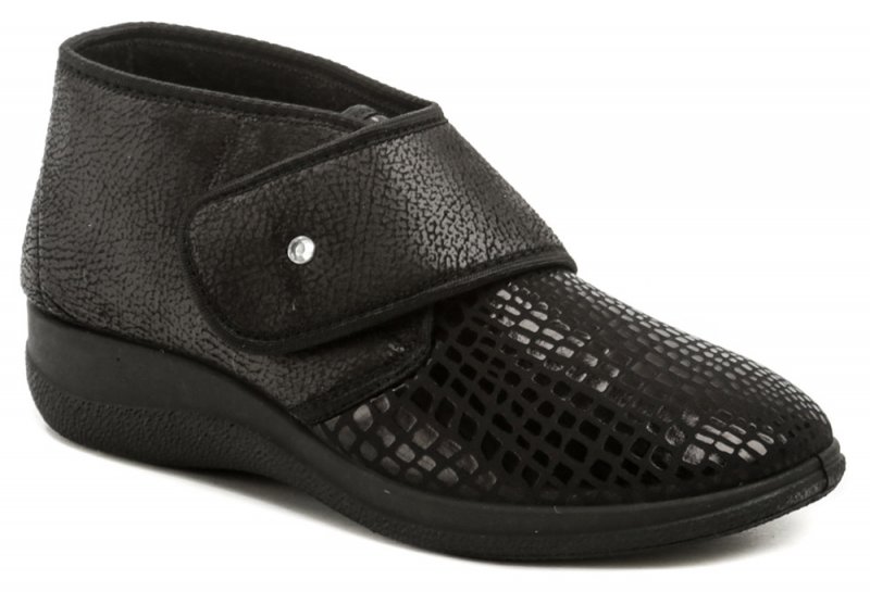 Medi Line 4229 černé dámské zdravotní polobotky | ARNO.cz - obuv s tradicí