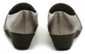 Piccadilly 144063-5 černo stříbrné dámské mokasíny na klínu | ARNO.cz - obuv s tradicí