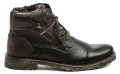 Tom Tailor 9082302 černo hnědé pánské zimní boty | ARNO.cz - obuv s tradicí
