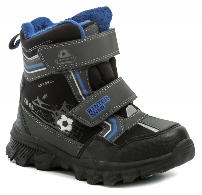 American Club H40-20 černo modré dětské zimní boty | ARNO.cz - obuv s tradicí