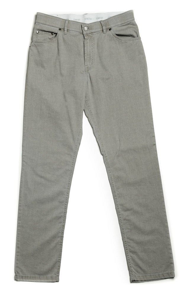 Levně Bernard béžové pánské jeansové kalhoty