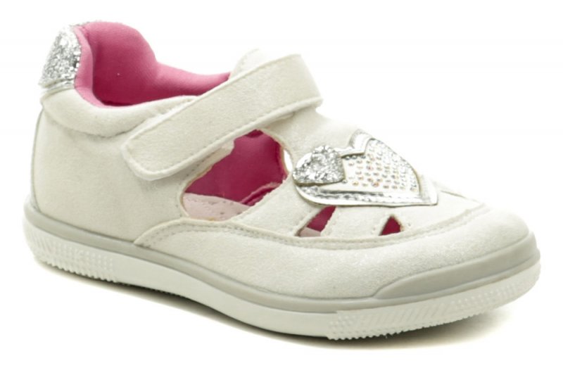 American Club GC11-20 bílo stříbrné dívčí polobotky | ARNO.cz - obuv s tradicí