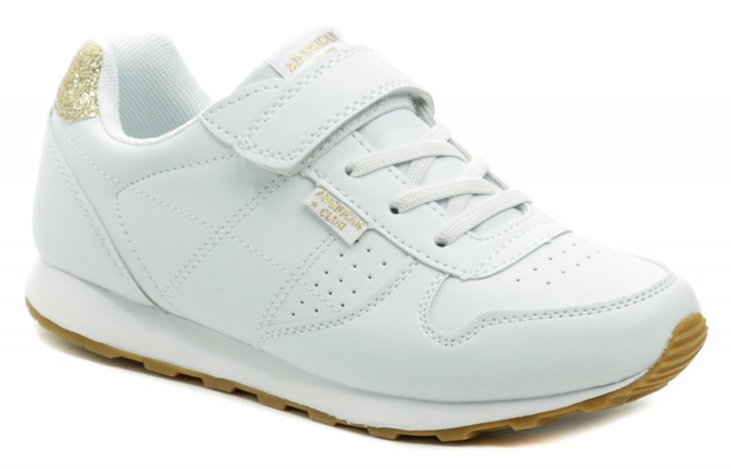 American Club ES16-21 bílé dívčí tenisky | ARNO.cz - obuv s tradicí