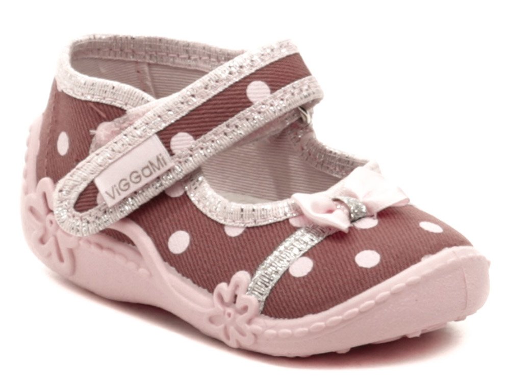 Vi-GGA-Mi ružové detské plátené sandálky LAURA