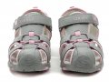 Axim 5S1116 šedo růžové dětské sandály | ARNO.cz - obuv s tradicí