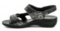 IMAC 708220 černé dámské sandály na klínku | ARNO.cz - obuv s tradicí