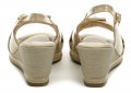 Piccadilly 408166-1 béžové dámské sandály na klínku | ARNO.cz - obuv s tradicí