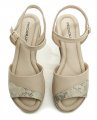 Piccadilly 458013-7 béžové dámské sandály na klínku | ARNO.cz - obuv s tradicí