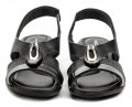 Piccadilly 416086-4 černé dámské sandály na klínku | ARNO.cz - obuv s tradicí