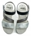 Jana 8-28264-26 stříbrné dámské sandály šíře H | ARNO.cz - obuv s tradicí
