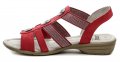Jana 8-28165-26 červené dámské sandály šíře H | ARNO.cz - obuv s tradicí