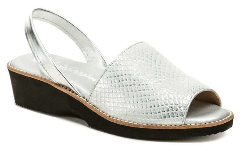 Lola Canales 850 stříbrné dámské sandály | ARNO.cz - obuv s tradicí